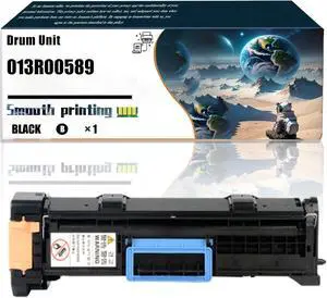 Replacement Parts Drum Unit 013R00589 Compatible with Xerox CopyCentre 133 C123 C128 Printers, Contains Chip and Clear Printing (Black)