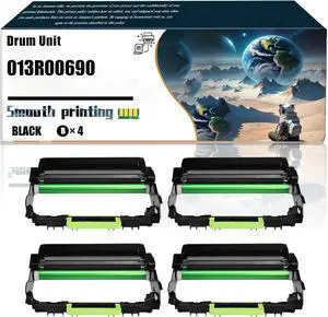 Replacement Parts Drum Unit 013R00690 Compatible with Xerox B305 B310 B315 Printers, Contains Chip and Clear Printing (4 Pack Black)