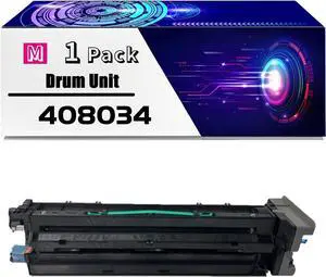 408034 Drum Unit is Compatible for Savin SP C840dn SP C842dn Printers, High Yield 100000 Pages, with Chip for Long-Lasting Durability (1 Pack Magenta)