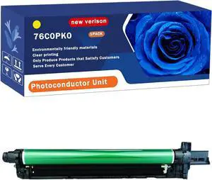 76C0PK0 Photoconductor Unit Compatible for Lexmark CS921de CS923de CX921de CX922de CX923dte CX923dxe Printers, Print Up to 100000 Pages, Bright Colors (1 Pack Yellow)