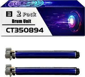 CT350894 Drum Unit is Compatible for Xerox DocuPrint C5005d C5155d Printers, High Yield 80000 Pages, with Chip for Long-Lasting Durability (2 Pack Black)
