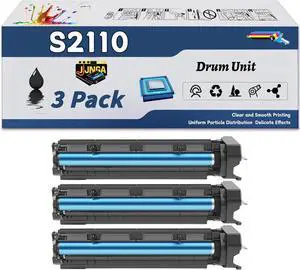 S2110 Drum Unit is Compatible for Xerox DocuCentre S2110 S2320 2520 Printers, with a Capacity of 90000 Pages and a Very Good Printing Experience (3 Pack Black)