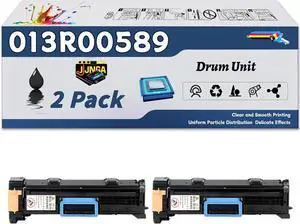 013R00589 Drum Unit is Compatible for Xerox WorkCentre 123 128 C123 128 M123 128 C133 M133 WCP133 Printers, with a Capacity of 70000 Pages and a Very Good Printing Experience (2-Pack Black)