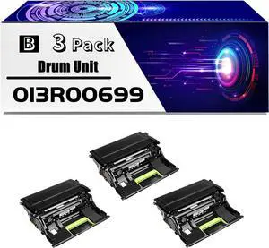 013R00699 Drum Unit is Compatible for Xerox VersaLink B620 B625 Printers, High Yield 200000 Pages, with Chip for Long-Lasting Durability (3 Pack Black)