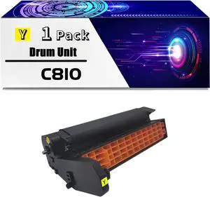 C810 Drum Unit is Compatible for Okidata OKI C810DN C830DN C860DN C801DNC821DN C830CDTN Printers, High Yield 30000 Pages, with Chip for Long-Lasting Durability (1 Pack Yellow) C810 Drum Unit is Compatible for Okidata OKI C810DN C830DN C860DN C801DNC821DN C830CDTN Printers, High Yield 30000 Pages, with Chip for Long-Lasting Durability (1 Pack Yellow)