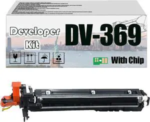 DV-369 DV369 Developer Kit, Compatible for Aurora AD289S AD369S Printers [High Print Volume with Chip] 1 pcs