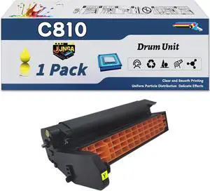C810 Drum Unit is Compatible for Okidata OKI C830DN C830NMC851 851CDTN 851CDXN 851DN Printers, with a Capacity of 30000 Pages and a Very Good Printing Experience (1 Pack Yellow)