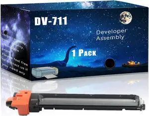 DV-711 Developer Assembly Compatible for Konica Minolta bizhub 654 654e 754 C654 C654e C754 C754e Printers,with Chip Large Printing Demands (Black)