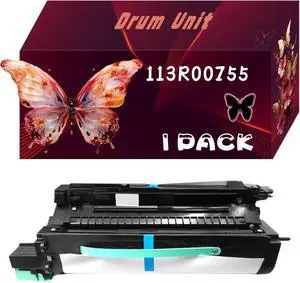 113R00755 Drum Unit Compatible for Xerox WorkCentre 4250 4250C 4250S 4250X 4250XF 4260 4260S 4260X 4260XF Printers, with Chip, High Yield 80000 Pages, Bright Colors (1 Pack Black)