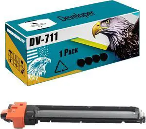 DV-711 Developer Assembly Compatible for Konica Minolta bizhub 654 654e 754 C654 C654e C754 C754e Printers, High Production Replacement (Black)
