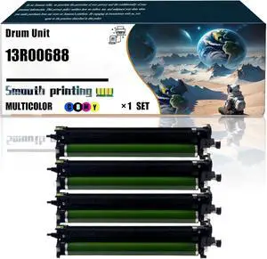 Replacement Parts Drum Unit 13R00688 Compatible with Xerox VersaLink C7120 C7125 C7130 Printers, Contains Chip and Clear Printing (Multicolor)