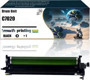 Replacement Parts Drum Unit C7020 Compatible with Xerox VersaLink C7020 C7025 C7030 Printers, Contains Chip and Clear Printing (Black)