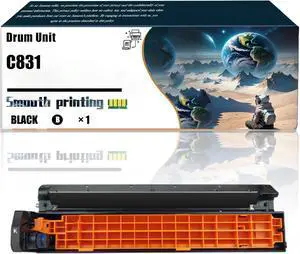 Replacement Parts Drum Unit C831 Compatible with Okidata OKI C811dn C831dn C831cdn C841 Printers, Contains Chip and Clear Printing (Black)