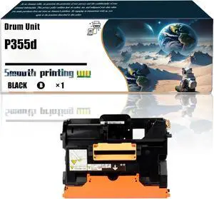 P355d CT350973 Drum Unit Compatible for Xerox Docuprint P355D P355DB M355DF Printers, Ultra-High Print Page Count with Chip 80000 Pages (Black)