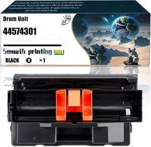 Compatible for Okidata OKI B411D B411DN B412DN B431D B431DN B432DN B512DN Printers, 44574301 Drum Unit, Ultra-High Print Page Count with Chip 25000 Pages (Black)