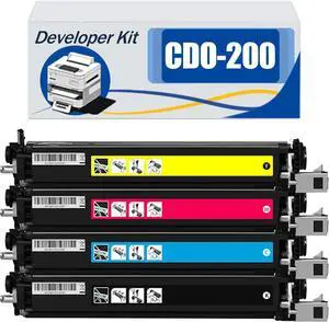 Compatible CDO-200 CDO200 Developer Kit, Work for Pantum CP2500DN CP2505DN CP2506DN CM7000FDN CM7006FDN Printers, Reliability Longevity BYMC 4 pcs