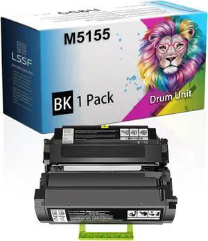 Compatible for Lexmark M5155 M5163 M5170 XM5163 XM5170 Printers, M5155 24B6025 Drum Unit, Ultra-High Print Page Count with Chip 100000 Pages (Black)