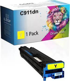 Compatible for Okidata OKI C911 C911dn C931dn C941dn Printers, C911dn Drum Unit, Ultra-High Print Page Count with Chip 40000 Pages (Yellow)