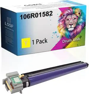 Compatible for Xerox Phaser 7800 7800DN 7800DX 7800GX Printers, 106R01582 Drum Unit, Ultra-High Print Page Count with Chip 80000 Pages (Yellow)