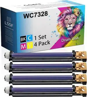 Compatible for Xerox WorkCentre 7328 7335 7345 7346 Printers, WC7328 013R00624 Drum Unit, Ultra-High Print Page Count with Chip 50000 Pages (Multicolor)