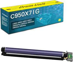 Compatible for Lexmark C950X71G Drum Unit,Work with C950 X950 X952 X954 X950dhe C950de X950de X952de X954de Printer Yellow 1 Pack