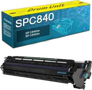 Compatible for Ricoh SPC840 Drum Unit,Work with SP C840dn SP C842dn Printer Cyan 1 Pack
