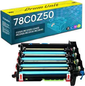 Compatible Drum Unit for Lexmark 78C0Z50 Imaging Unit,Work with C2325 MC2325 C2425 MC2425 MC2535 MC2640 Printer