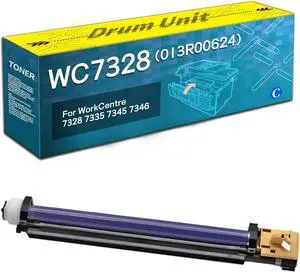 WC7328 Compatible Drum Unit for Xerox 013R00624 Imaging Unit,Work with WorkCentre 7328 7335 7345 7346 Printer Cyan 1 Pack