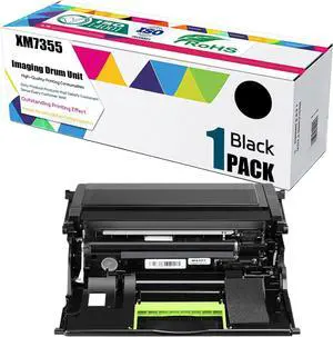 Compatible for Lexmark XM7355 XM5365 XM7370 XM7365 Printer, XM7355 Imaging Drum Unit (with chip) , High Yield 120000 Pages, Convenient to Install Eco (Black)