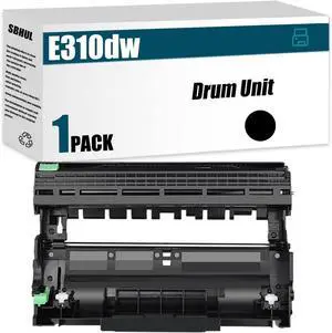 E310dw Drum Unit (with chip) Compatible for Dell E310dw E514dw E515dn E515dw Printer, High Yield 12000 Pages, Convenient to Install Eco 593-BBKE WRX5T(Black)