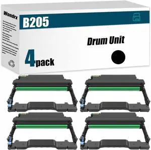 B205 Drum Unit (with chip) Compatible for Xerox B205 B210 B215 Printer, High Yield 10000 Pages, Convenient to Install Eco 101R00664 (BK*4)