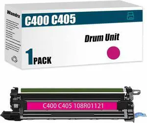 C400 C405 Drum Unit (with chip) Compatible for Xerox VersaLink C400DN C400N C405DN Printer, High Yield 60000 Pages Convenient to Install Eco 108R01121 (Magenta*1)