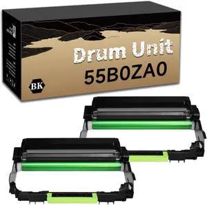 Compatible for 55B0ZA0 Drum Unit Replacement for Lexmark B3340dw MS331dn B3442dw MS431dn Printer 2 Pack
