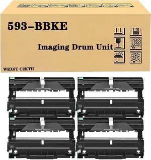 Compatible 593-BBKE WRX5T C2KTH Black Imaging Drum Unit Replacement for Dell E310dw E514dw E515dn E515dw Printer, High Yield 12,000Pages 4Pack