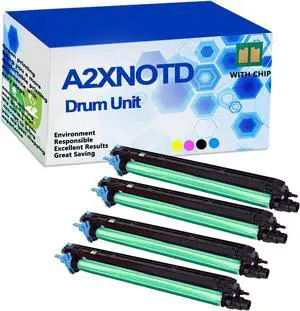 Compatible DR512K DR512M DR512C DR512Y High Yield Drum Unit Replacement for Konica Minolta bizhub C224 C224E C284 C284E C364 C454 C554 C554e Printer,Sets-1 Pack