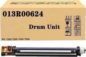Compatible for Xerox 013R00624 Black/Color Drum Unit, Large Capacity Work With WorkCentre 7328 7335 7345 7346 Printer, High Yield 50,000Pages Cyan