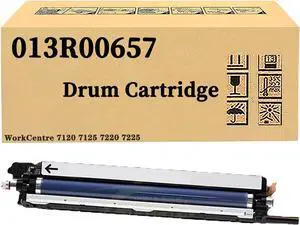 Compatible Drum Unit for Xerox 013R00657 013R00660 013R00659 013R00658 Drum Cartridge, Large Capacity Work with WorkCentre 7120 7125 7220 7225 Printer Black