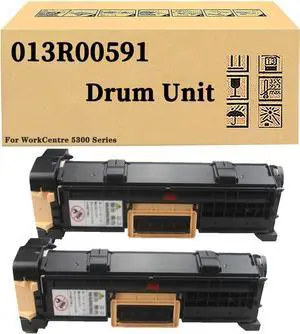 Compatible Drum Cartridge Replacement for Xerox 013R00591 Black Drum Unit, Work with WorkCentre 5325 5330 5335 Printer, High Yield 90,000Pages 2Pack