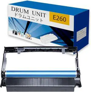 Drum Unit, Suitable for Lexmark E260 E260D E260DN E360D E360DN E460DN E460DW E462DTN Printer Black Imaging Unit Photoconductor Drum