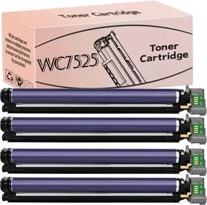 Compatible for Xerox WC7525 Drum Unit Replacement for Xerox WC7525 013R00662 013R00647 Imaging Drum Unit Large Capacity Work with WorkCentre 7525 7530 7535 7545 7556 Combo Pack
