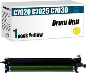 C7025 Drum Unit (with chip) 113R0078 Compatible for Xerox Versalink C7020 C7025 C7030 High Yield 80000 Pages Convenient to Install Eco-Friendly (Yellow 1Pack)