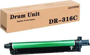 Compatible DR-316K AAV70RD DR-316C AAV70TD Drum Unit for Konica Minolta Bizhub C250i C300i C360i C7130i Printer, High Yield 120,000Pages Magenta