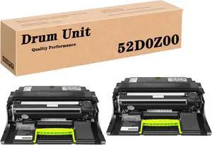 Compatible 52D0Z00 Black Imaging Unit for Lexmark MS710 MS711 MS810 MS811 MS812 MS817 MX710 MX711 MX810 MX811 MX812 Printer, High Yield 60,000Pages 2Pack