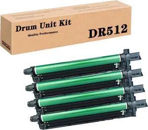 QUNINE Compatible DR-512K (A2XN0RD) DR-512C (A2XN0TD) Drum Unit for Konica Minolta Bizhub C224 C224e C284 C284e C364 C364e C454 C454e C554 C554e Printer, High Yield 80,000P 4Color