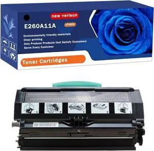 Replacement for Lexmark E260D E260DN E360D E360DN E460DN E460DW Printers, Compatible for Lexmark E260A11A Toner Cartridges, Up to 4500 Pages Vibrant Colors Durable (1 Pack Black)