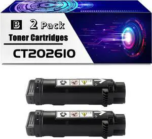 CT202610 Toner Cartridges is Compatible for Xerox DocuPrint CM315z CP315dw CP318dw CM318z Printers, High Yield 7000 Pages, with Chip for Long-Lasting Durability (2 Pack Black)