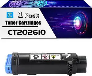 CT202610 Toner Cartridges is Compatible for Xerox DocuPrint CM315z CP315dw CP318dw CM318z Printers, High Yield 4000 Pages, with Chip for Long-Lasting Durability (1 Pack Cyan)