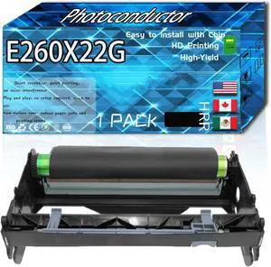E260X22G Photoconductor Compatible for Lexmark X466DTE X466DWE XS463DE Printers, High Production Replacement (Black)