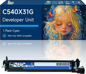 C540X31G Developer Unit Compatible with Lexmark C544N C546DTN X543DN X544DN Printers (1 Pack Cyan) C540X31G Developer Unit Compatible with Lexmark C544N C546DTN X543DN X544DN Printers (1 Pack Cyan)