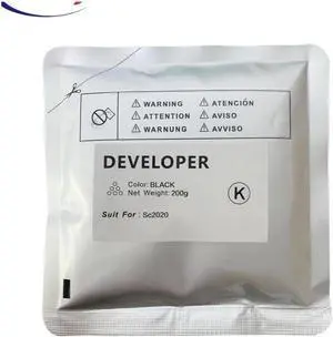 200g Printer Developer Powder Refill Compatible with DocuCentre SC2020 SC2021 C2020 SC2020DA Developer Carrier(200g Black)